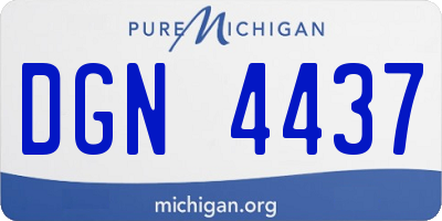 MI license plate DGN4437