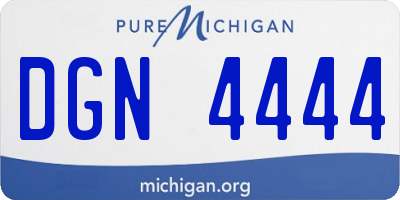 MI license plate DGN4444