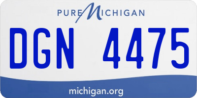 MI license plate DGN4475