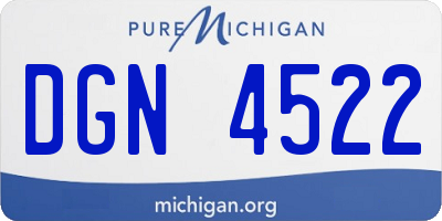 MI license plate DGN4522