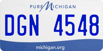 MI license plate DGN4548