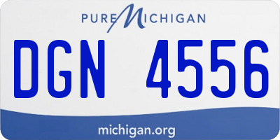 MI license plate DGN4556