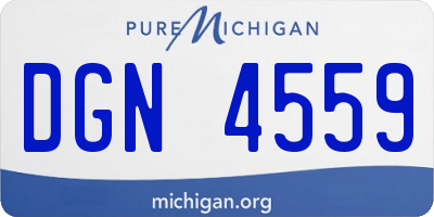 MI license plate DGN4559
