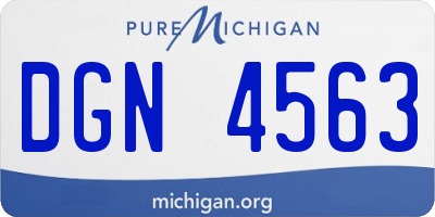 MI license plate DGN4563