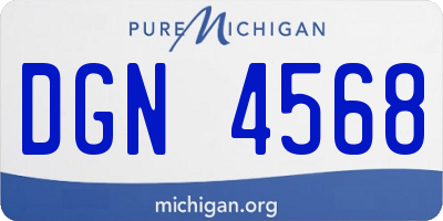 MI license plate DGN4568