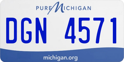 MI license plate DGN4571