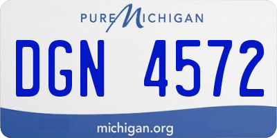 MI license plate DGN4572