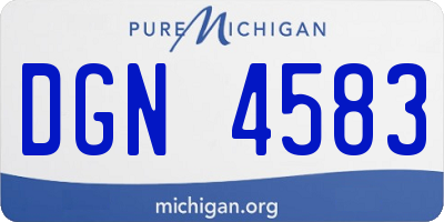 MI license plate DGN4583