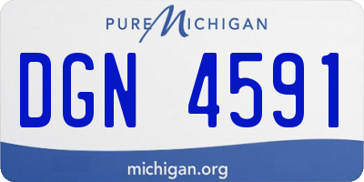 MI license plate DGN4591