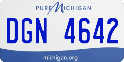 MI license plate DGN4642