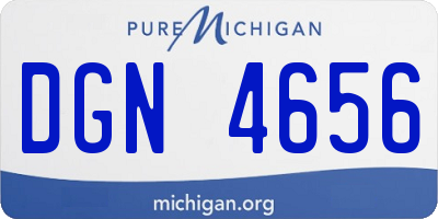 MI license plate DGN4656