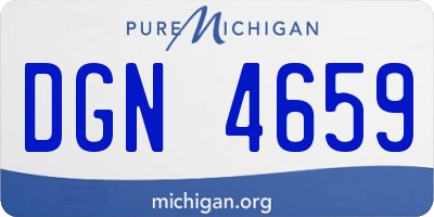 MI license plate DGN4659