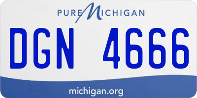 MI license plate DGN4666