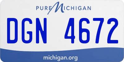MI license plate DGN4672