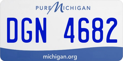 MI license plate DGN4682