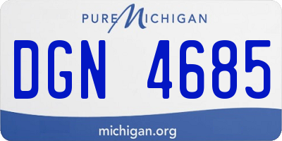 MI license plate DGN4685
