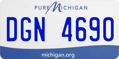 MI license plate DGN4690