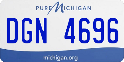 MI license plate DGN4696