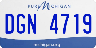MI license plate DGN4719