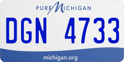 MI license plate DGN4733