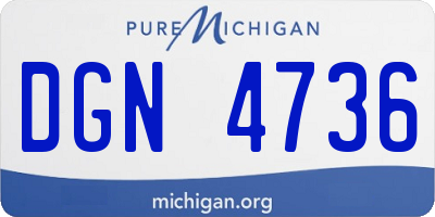 MI license plate DGN4736