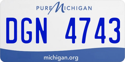 MI license plate DGN4743