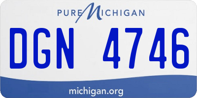MI license plate DGN4746