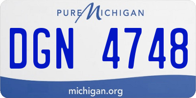 MI license plate DGN4748