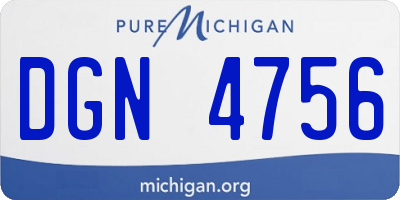 MI license plate DGN4756