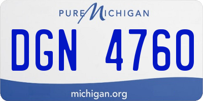 MI license plate DGN4760