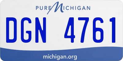 MI license plate DGN4761