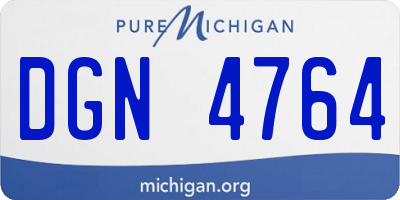 MI license plate DGN4764
