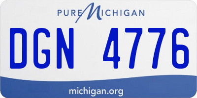 MI license plate DGN4776