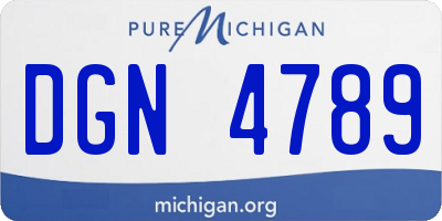 MI license plate DGN4789