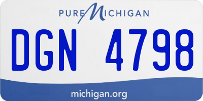 MI license plate DGN4798