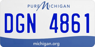 MI license plate DGN4861