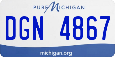 MI license plate DGN4867