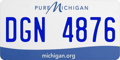 MI license plate DGN4876