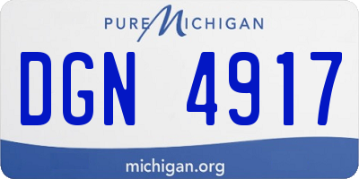 MI license plate DGN4917