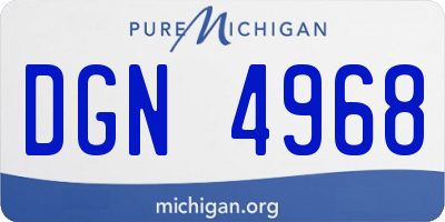 MI license plate DGN4968
