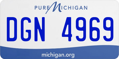 MI license plate DGN4969
