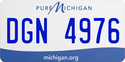 MI license plate DGN4976