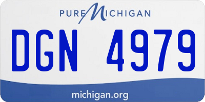 MI license plate DGN4979
