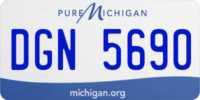 MI license plate DGN5690