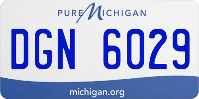 MI license plate DGN6029
