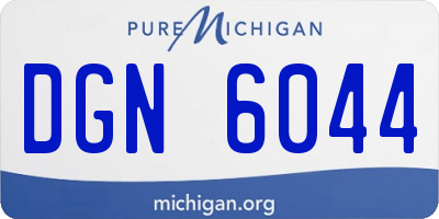 MI license plate DGN6044