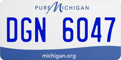 MI license plate DGN6047