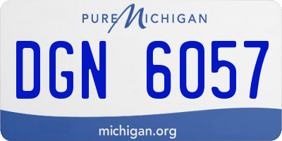 MI license plate DGN6057