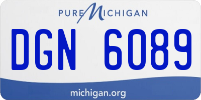 MI license plate DGN6089