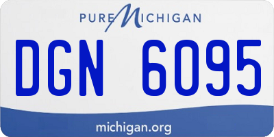 MI license plate DGN6095